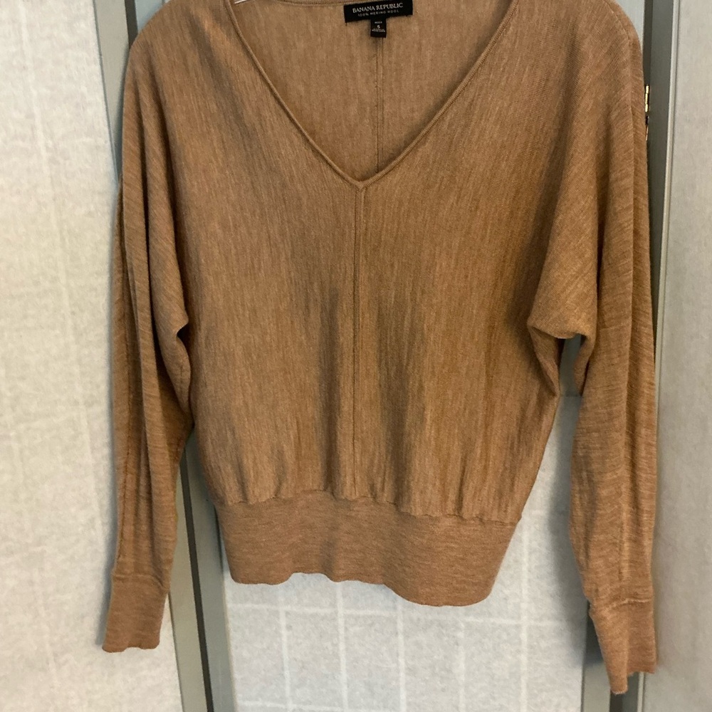 Banana Republic Toffee V-Neck Sweater
